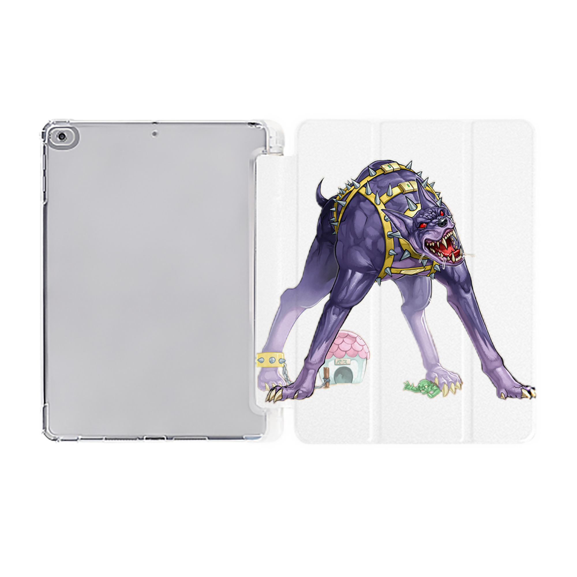 （画像用） 遊☆戯☆王 Yu-Gi-Oh! IPad ケース ペン収納付き 三つ折りスタンド PUレザー×シリコン 対応機種9.5/10.5/10.9インチ